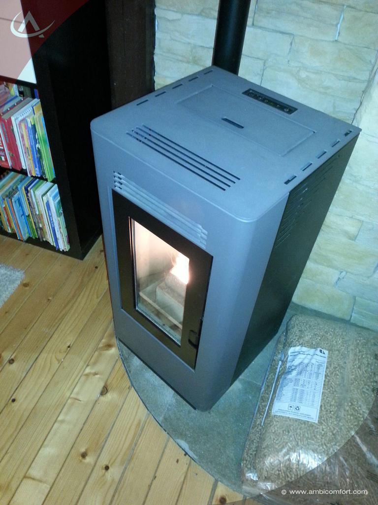 20151102 190530 pellet stove lory gray