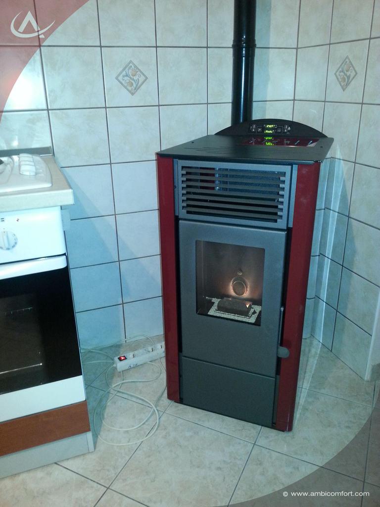 20151127 194113 pellet stove lory in kitchen