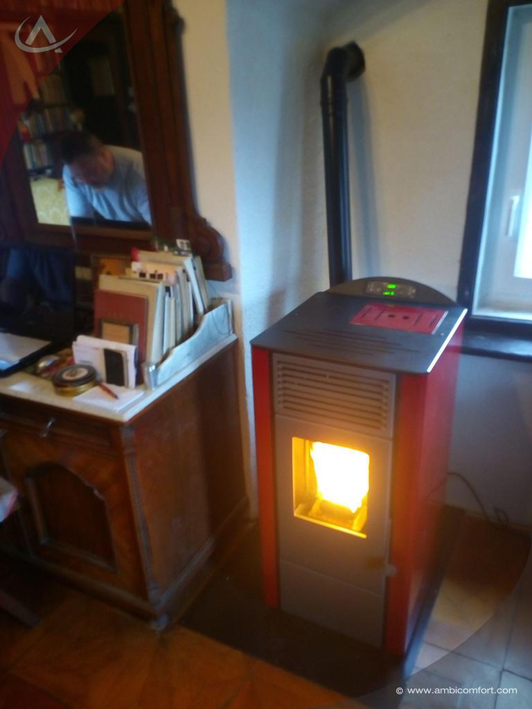 Img 20161108 133043 pellet stove lory in office