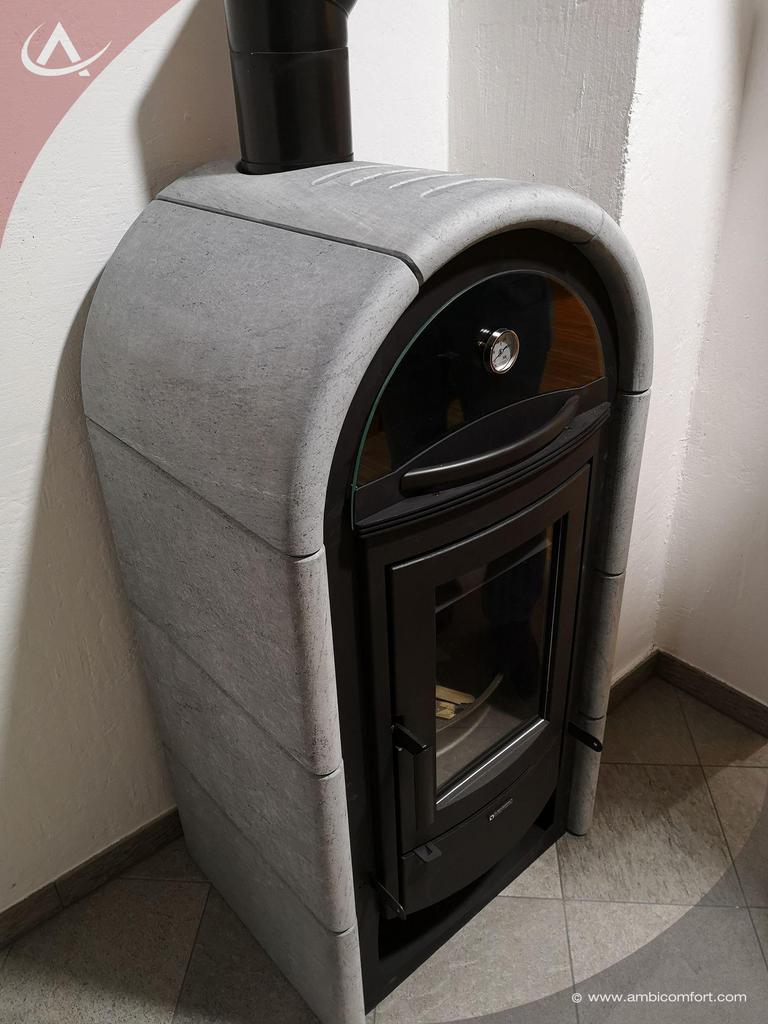 Img 20191113 165010 wood stove la nordica with natural stone covering