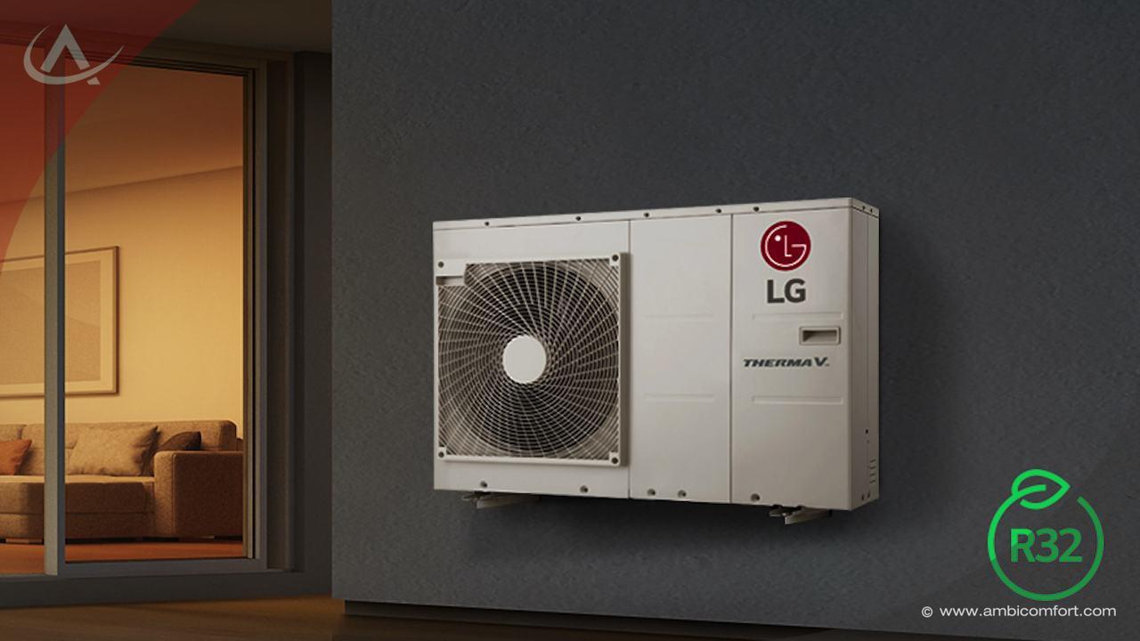 Heating with the heat pump LG Therma V Monoblok R32