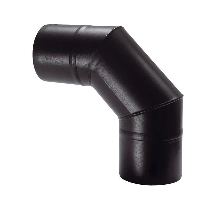 [HSSFPN0803M] Vitreous enamel elbow 90° M/M 80 mm black matt Save Pellet