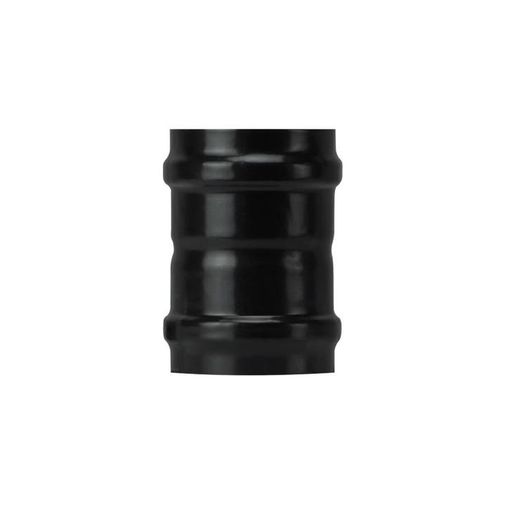 [HSFFPPN1017F] Vitreous enamel fitting F/F 100 mm black matt Save Pellet