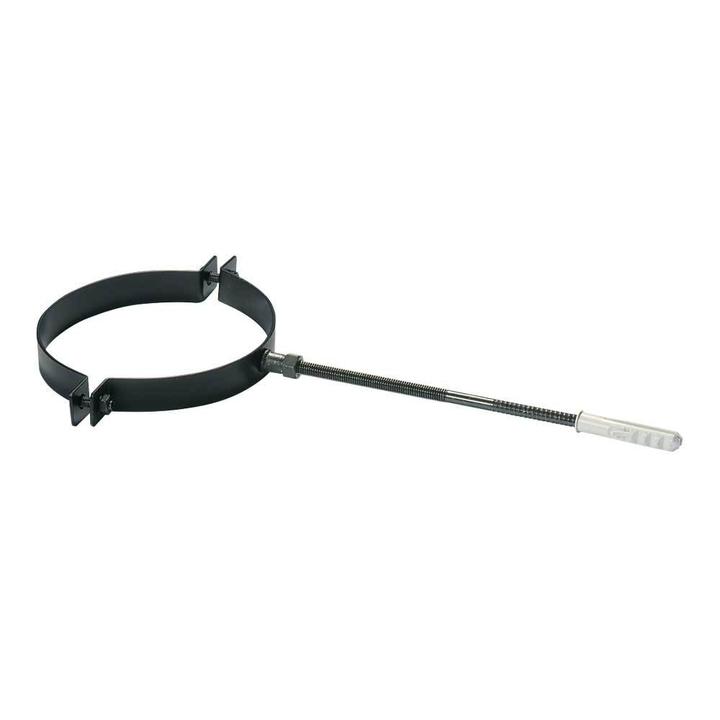 [HSFAFNN220] Painted pipe holder 200 mm black matt Save Plus